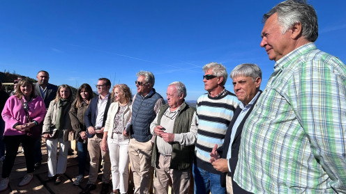 Visita de Gonzalo Santonja al Mirador de Orellán