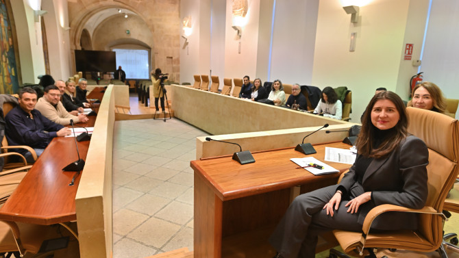  La concejala Miryam Rodríguez, durante la Mesa de Seguimiento de Empresas de Economía Social.