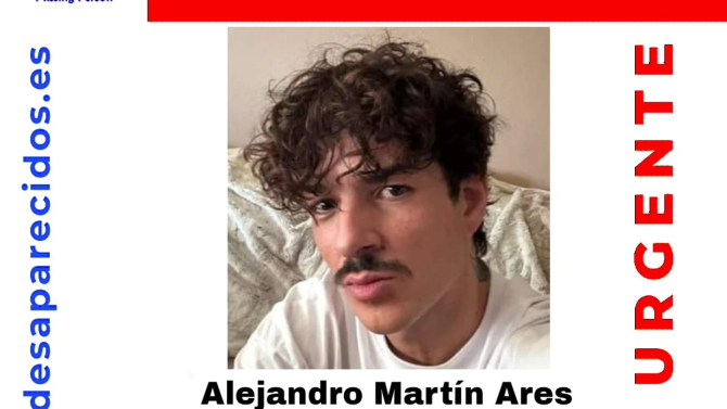 SOS Desaparecidos. Imagen de Alejandro Martín, el joven peluquero desaparecido en Ponferrada.