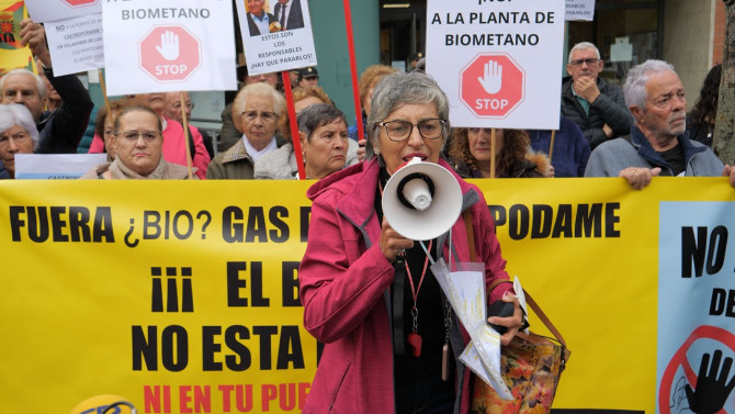 Protestas contra la construcción de la planta