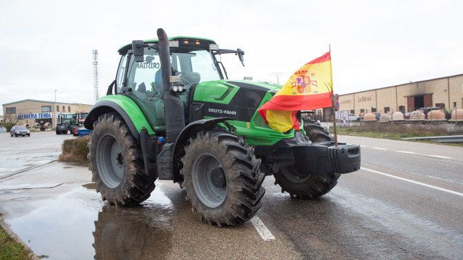 ICAL. Tractor de una movilización en Zamora.