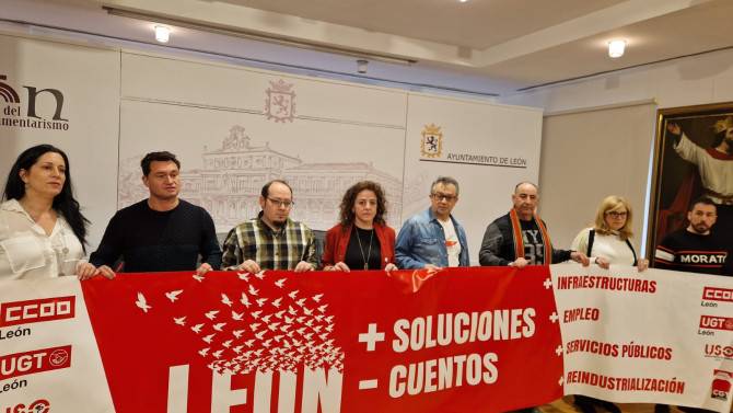 Rueda de prensa de los sindicatos convocantes del 16-F