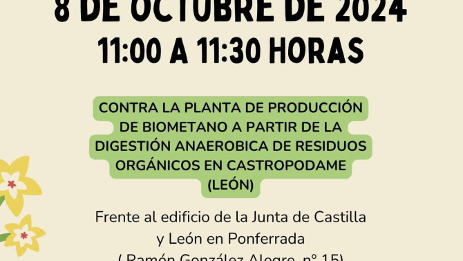 Cartel anunciador de la movilización