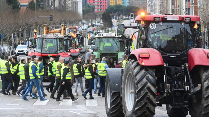 Tractorada en Burgos | El Mundo Diario de Castilla y León