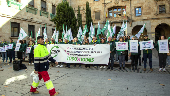 ICAL. Concentración de CSIF en Salamanca para exigir mejoras salariales y solucionar la situación de Muface.