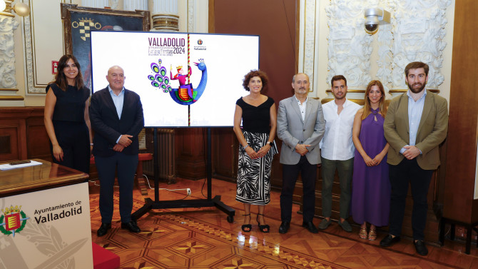 Ayuntamiento de Valladolid. La corporación municipal en la presentación de la nueva programación de la Feria y Fiestas de la Virgen de San Lorenzo en Valladolid.