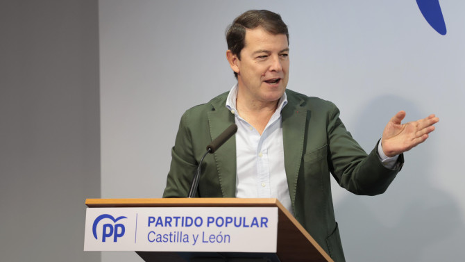 PPCyL. Alfonso Fernández Mañueco, presidente del PP de Castilla y León, responde a Santiago Abascal en el Comité Ejecutivo Autonómico de los populares.