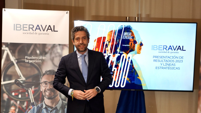 ICAL. El presidente de IBERAVAL, Cesar Pontivianne, en la presentación de los resultados de la entidad a lo largo del pasado 2023.