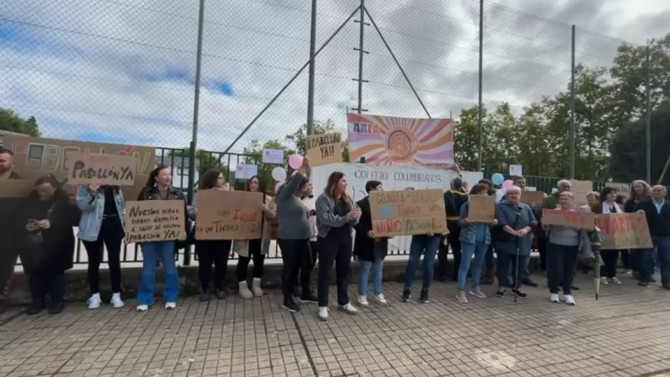 Manifestación en Columbrianos