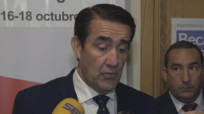 Suarez-Quiñones durante su comparecencia ante los medios.