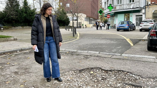 Licia Coca muestra el estado de la zona