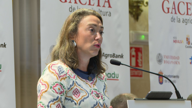 La consejera de Agricultura, Ganadería y Desarrollo Rural, María González Corral.