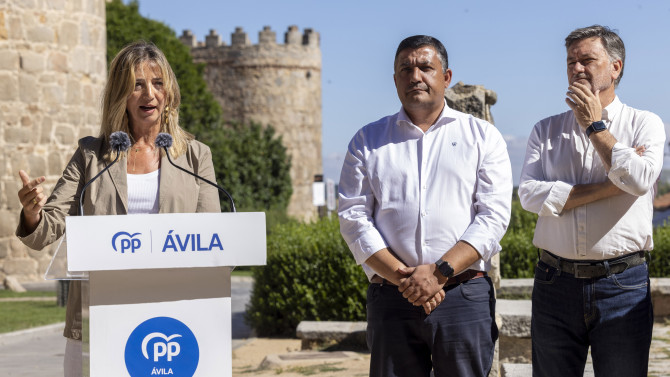 ICAL. Alicia García, portavoz del PP en el Senado, en Ávila.