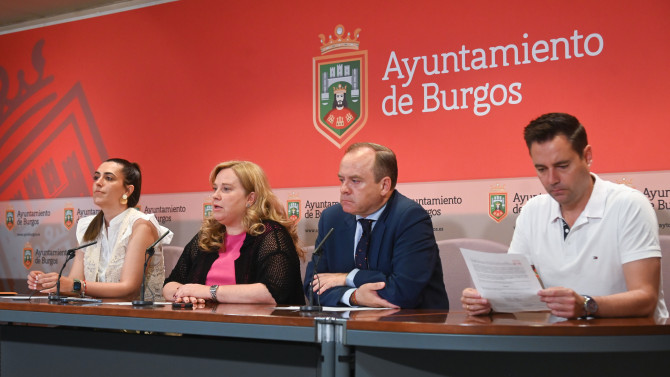 Ricardo Ordóñez - La alcaldesa de Burgos y los portavoces de los grupos municipales presentan una proposición conjunta que elevarán al Pleno