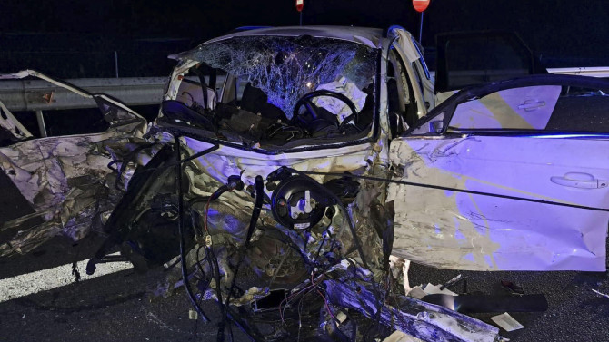 Estado en que quedó el coche accidentado