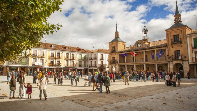 Plaza Mayor de El Burgo de Osma. Foto Mario Tejedor/ Diario de Soria